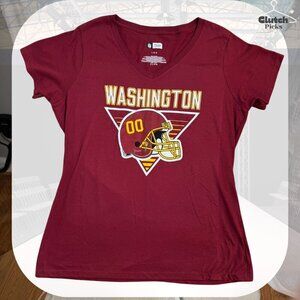 Vintage NFL Team Apparel Shirt Women's Size Large l Burgundy Washington GUC